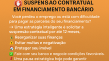 📘 Estratégia de Suspensão Contratual em Financiamento Bancário